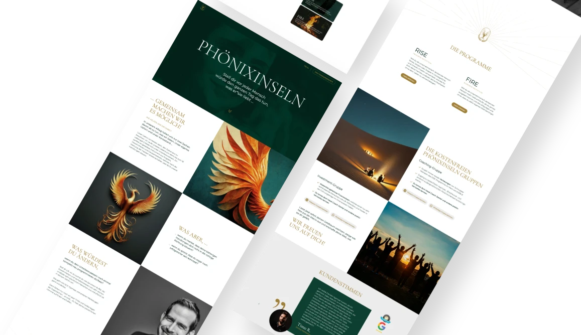 Branding & Webdesign für Phönixinseln by Daniel Jöhnk